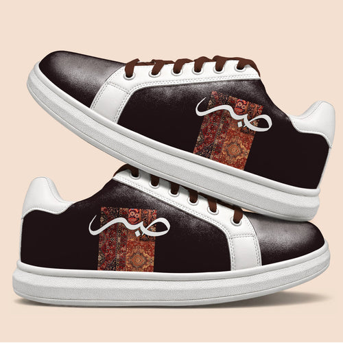 SUEDE SNEAKERS (BROWN/WHITE/BLACK)