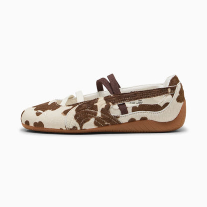 BALLET COW PRINT SNEAKERS (CHOCOLATE BROWN)