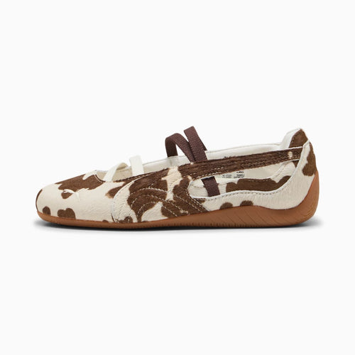BALLET COW PRINT SNEAKERS (CHOCOLATE BROWN)