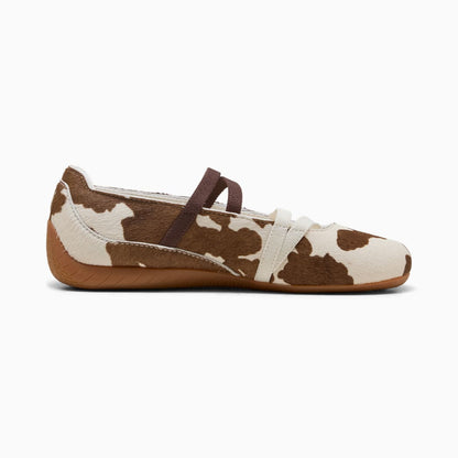 BALLET COW PRINT SNEAKERS (CHOCOLATE BROWN)