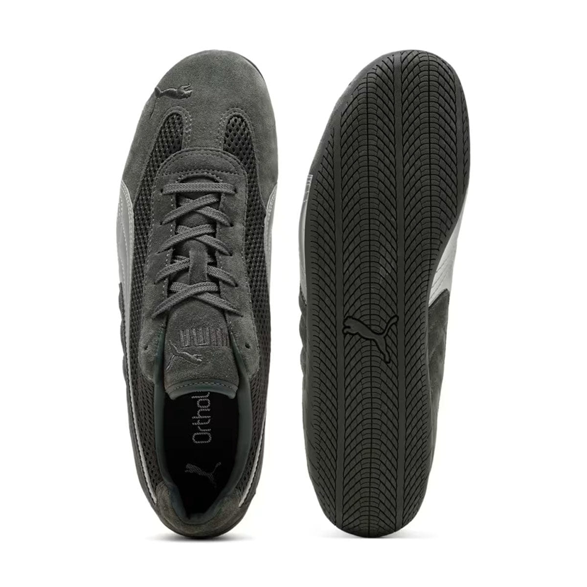 SUEDE SNEAKERS (SHADOW GREY/MATTE SILVER)