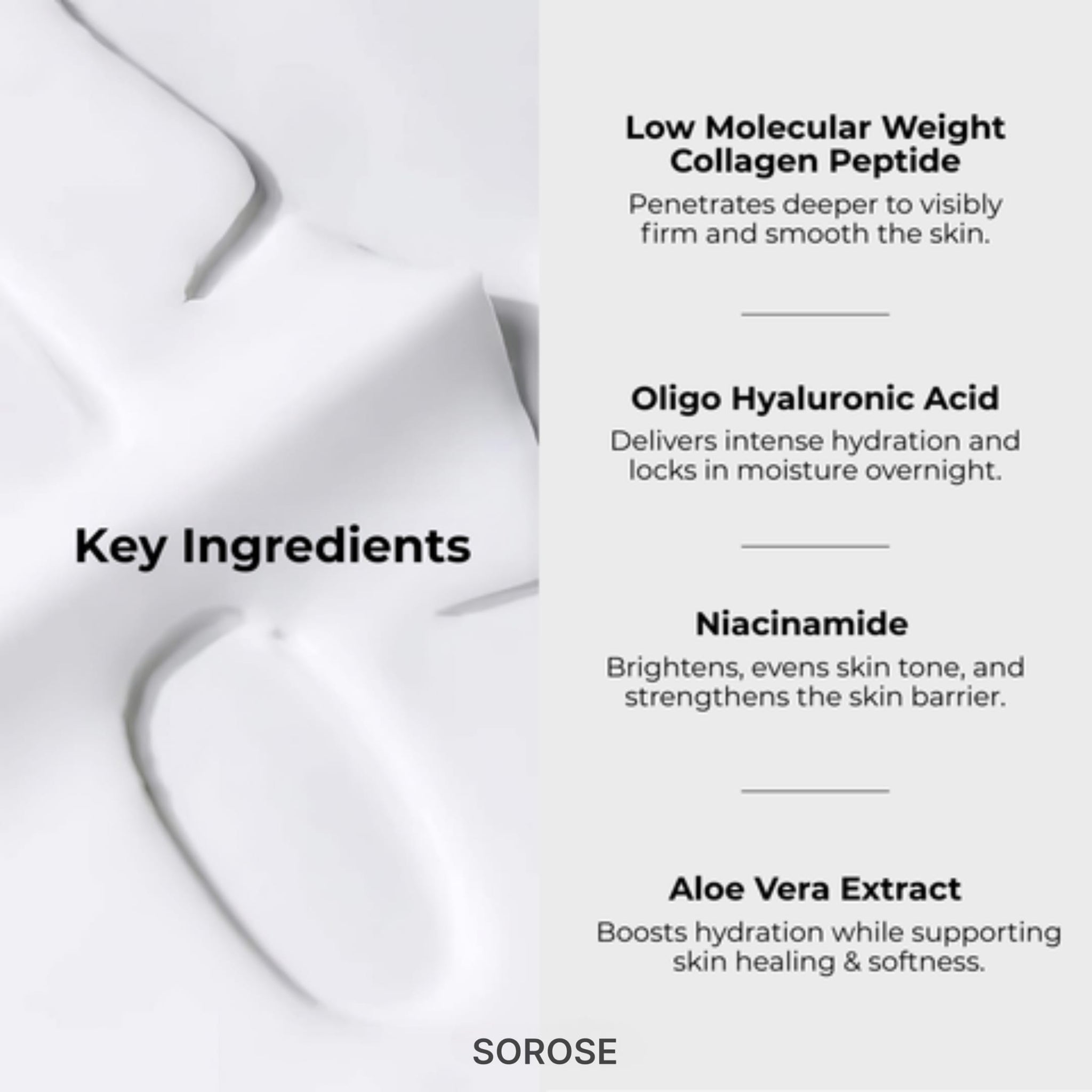 Sorose Korean Glass Skin Collagen Overnight Face Mask