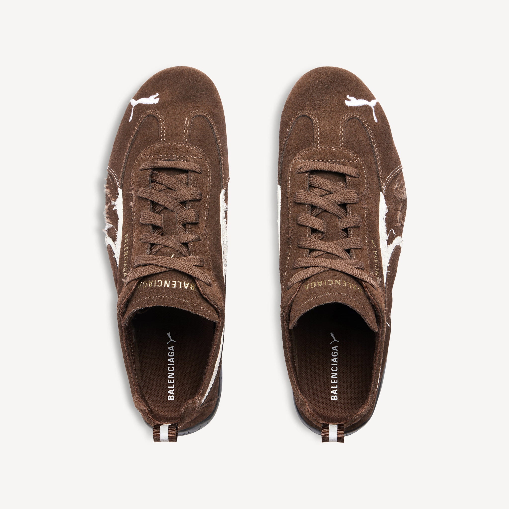 SUEDE SNEAKERS (BROWN/WHITE/BLACK)