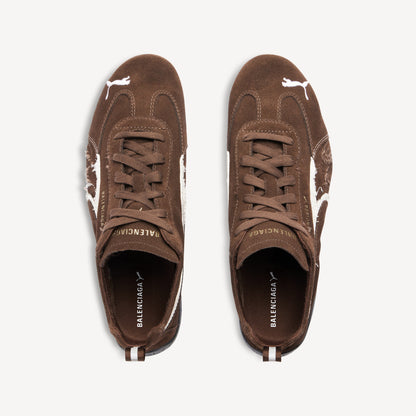 SUEDE SNEAKERS (BROWN/WHITE/BLACK)