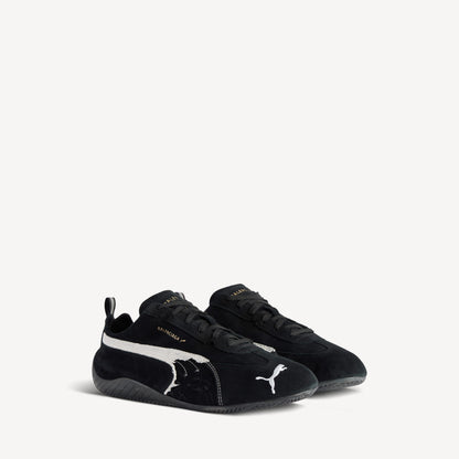 SUEDE SNEAKERS (BLACK/WHITE)