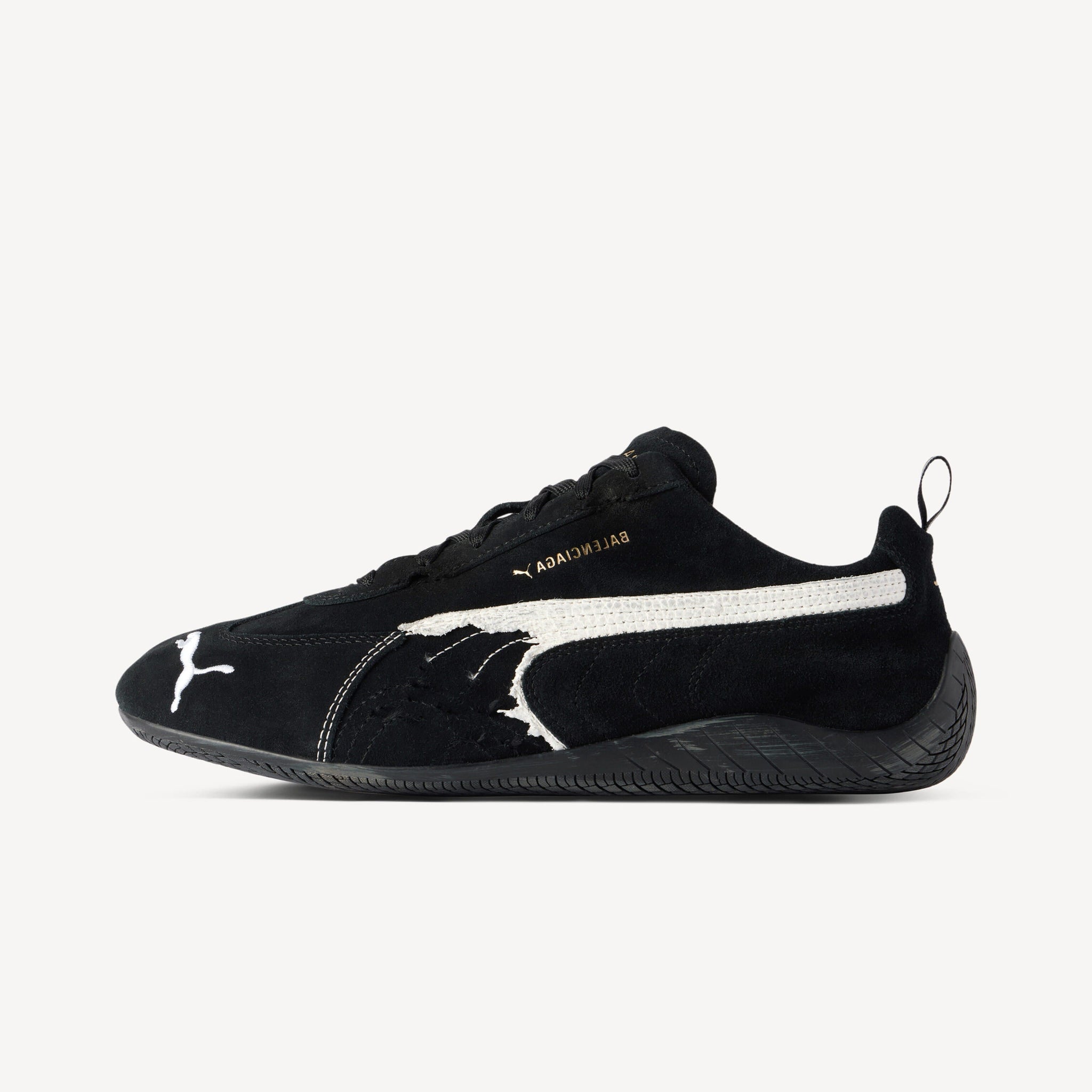 SUEDE SNEAKERS (BLACK/WHITE)