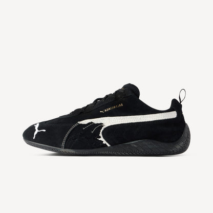 SUEDE SNEAKERS (BLACK/WHITE)