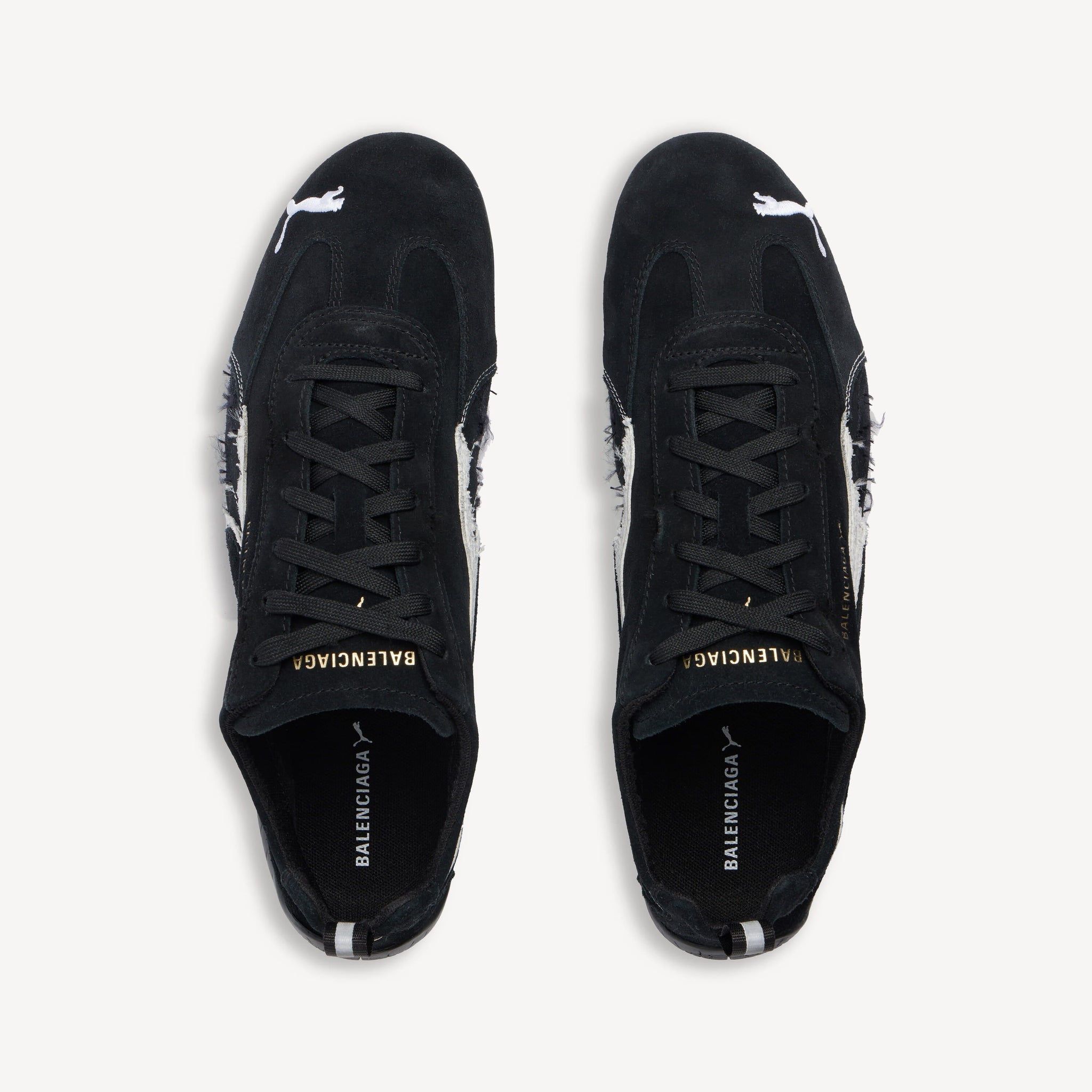 SUEDE SNEAKERS (BLACK/WHITE)