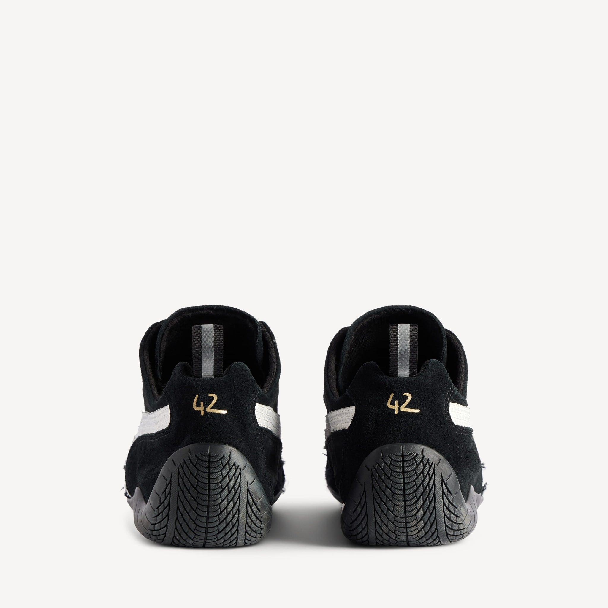 SUEDE SNEAKERS (BLACK/WHITE)