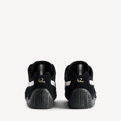 SUEDE SNEAKERS (BLACK/WHITE)
