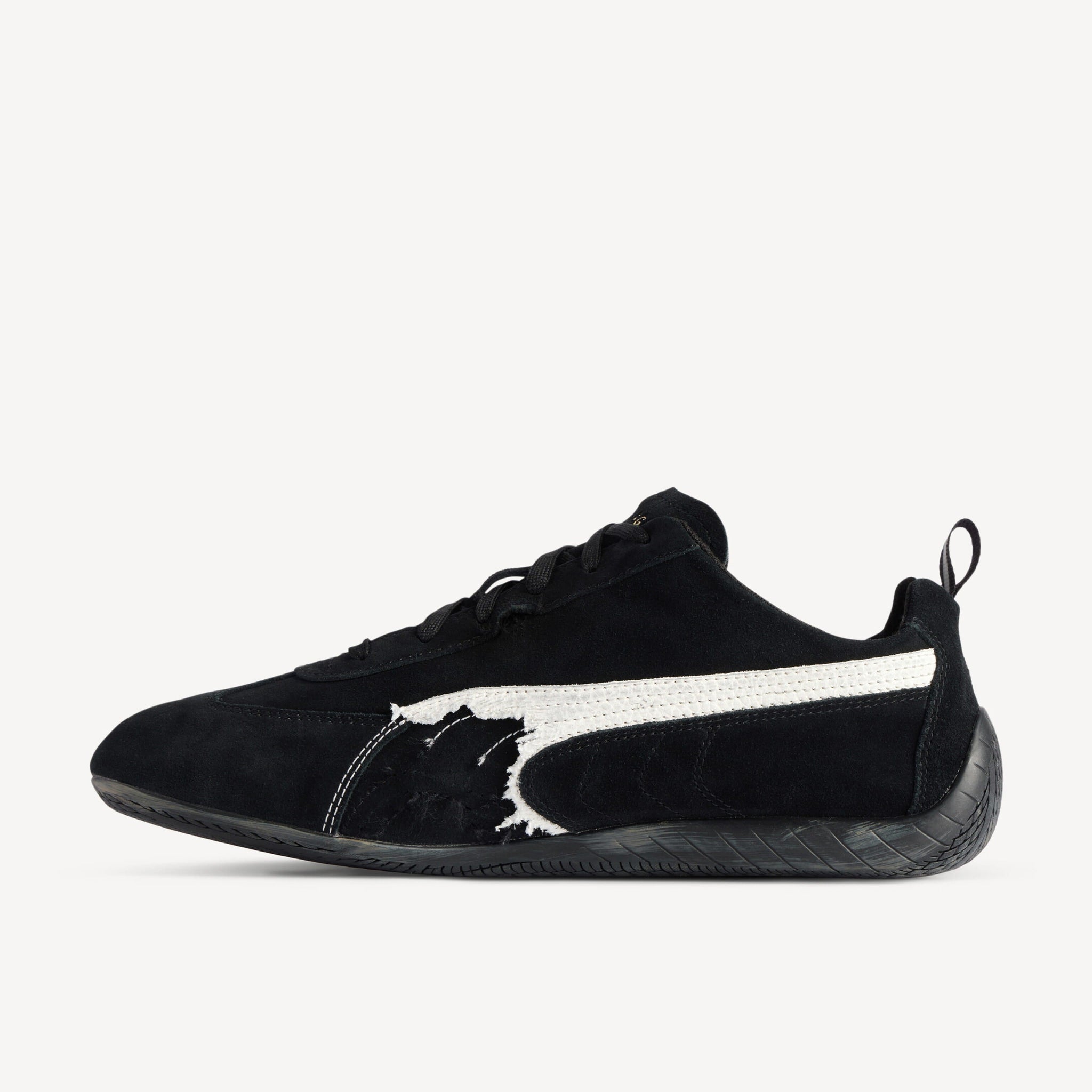 SUEDE SNEAKERS (BLACK/WHITE)