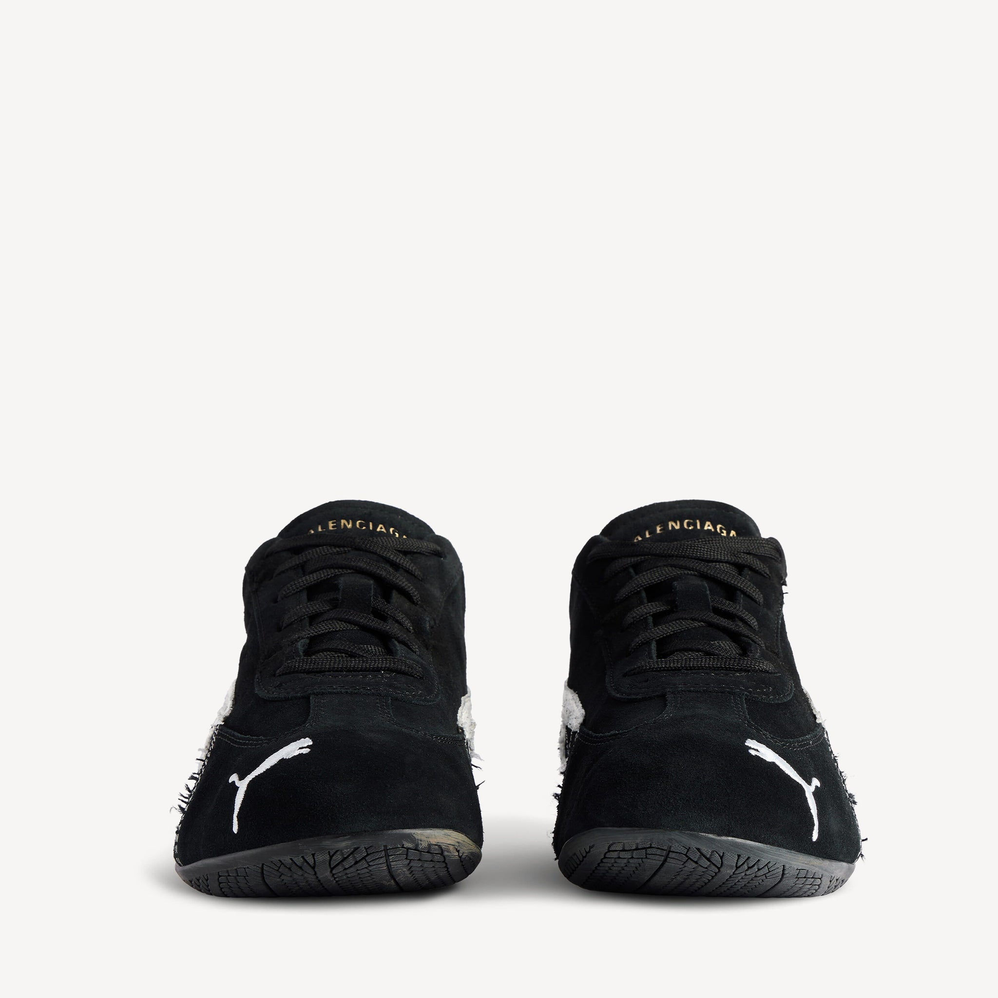 SUEDE SNEAKERS (BLACK/WHITE)