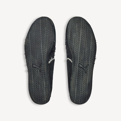 SUEDE SNEAKERS (BLACK/WHITE)