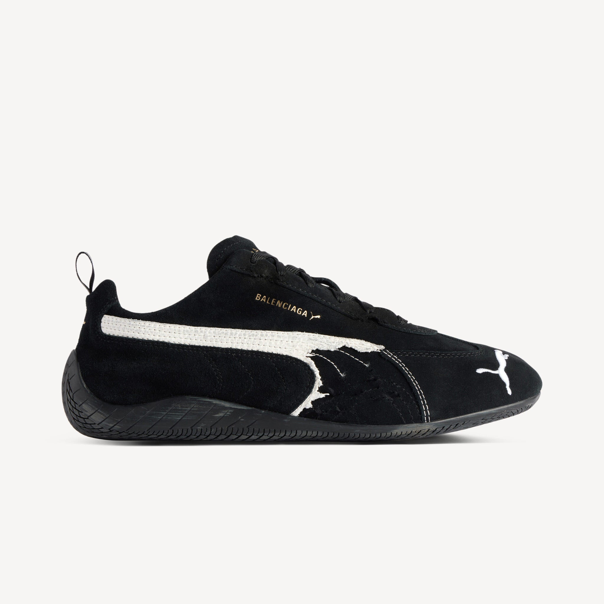 SUEDE SNEAKERS (BLACK/WHITE)